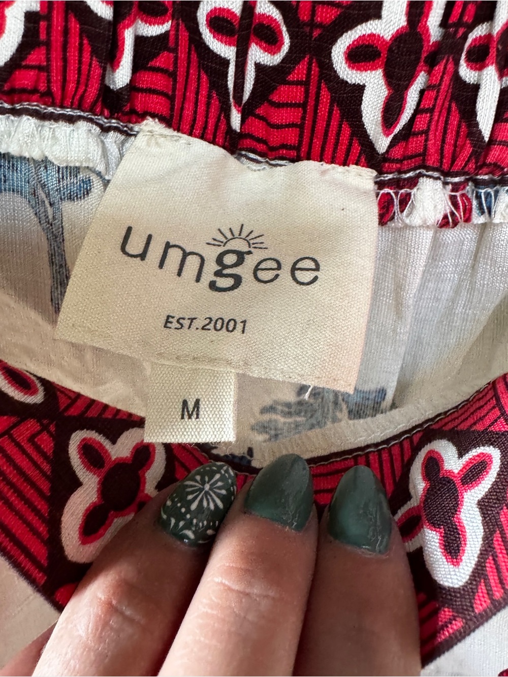 Umgee Floral dress Boho Tiered  Square Neck Puff Sleeve Cottagecore  Women’s Med - Picture 3 of 6